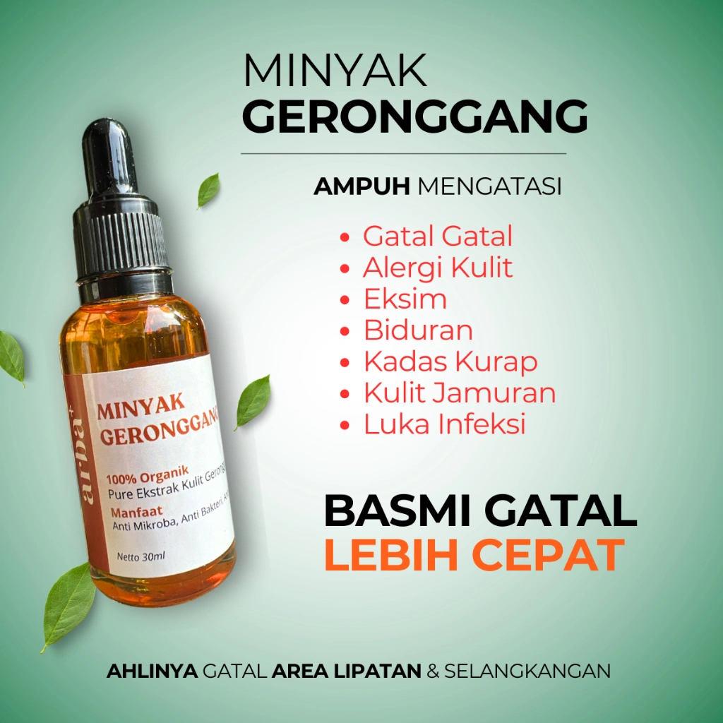 Minyak Geronggang Herbal Alami untuk Mengatasi Gatal dan Iritasi Kulit