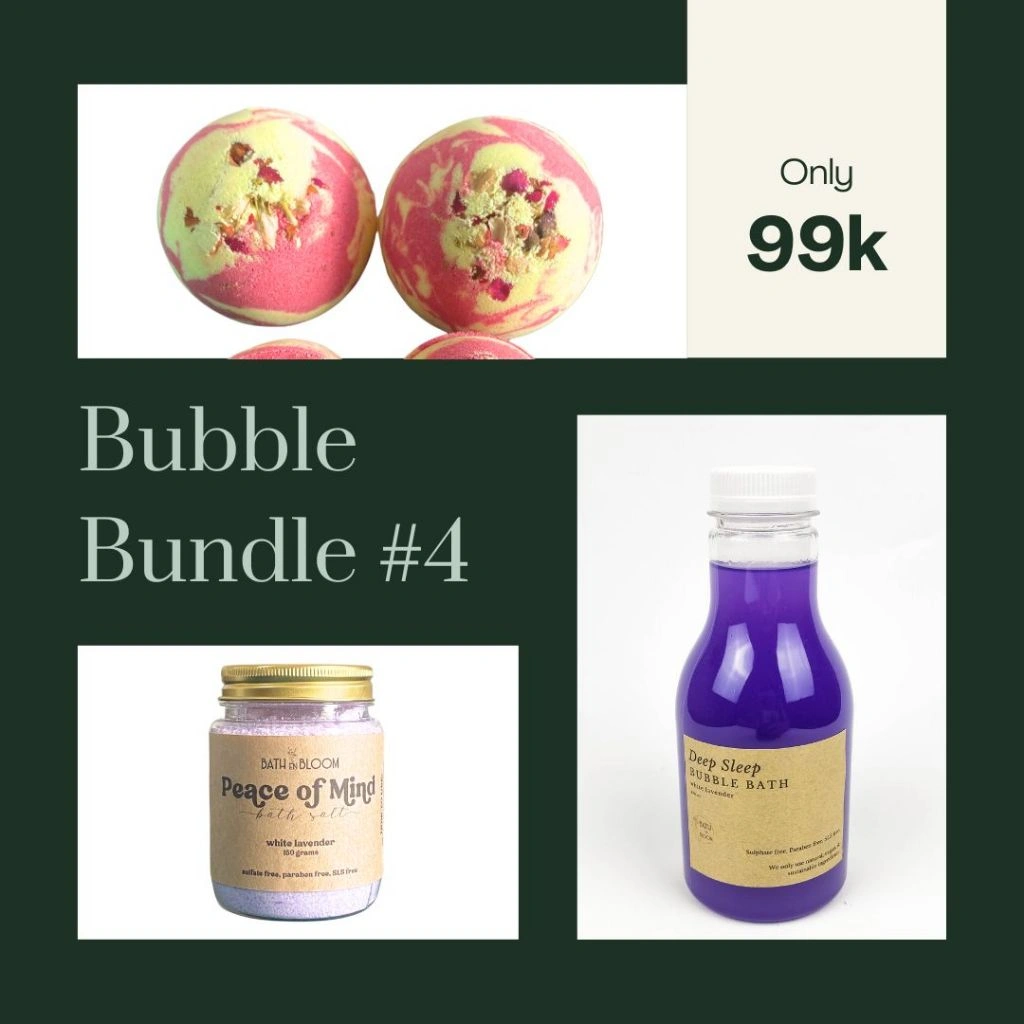 Bundle Bubble 4 - Bath Bomb - Bubble Bath - Bath Salt