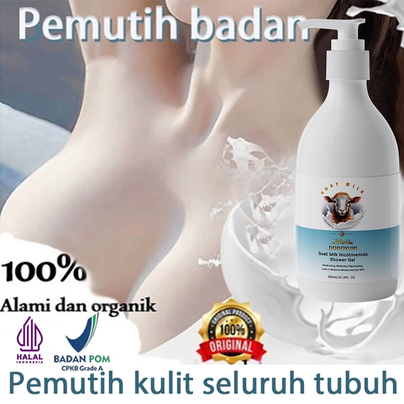 [BPOM]Sabun pemutih badan pemutih kulit seluruh tubuh  sabun mandi cair wangi tahan lama 300ML Sabun susu collagen sabun mandi pemutih badan Pemutih permanen Singkirkan kulit kusam kering merinding Memutihkan melembabkan mencerahkan kulit
