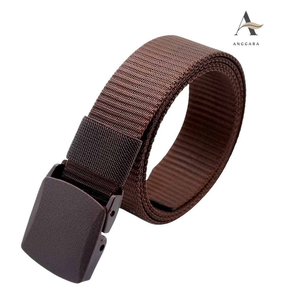 Ikat Pinggang Pria Sabuk Gesper Belt Bahan Nylon Kanvas Aksesoris Fashion Tactical Metal Military