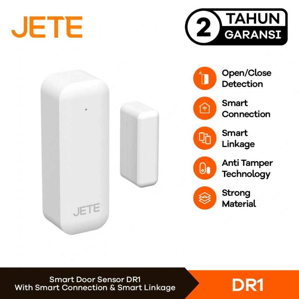 Smart Door Window Sensor JETE DR1 Alarm Wireless WIFI for Smarthome Security Garansi 2 Tahun