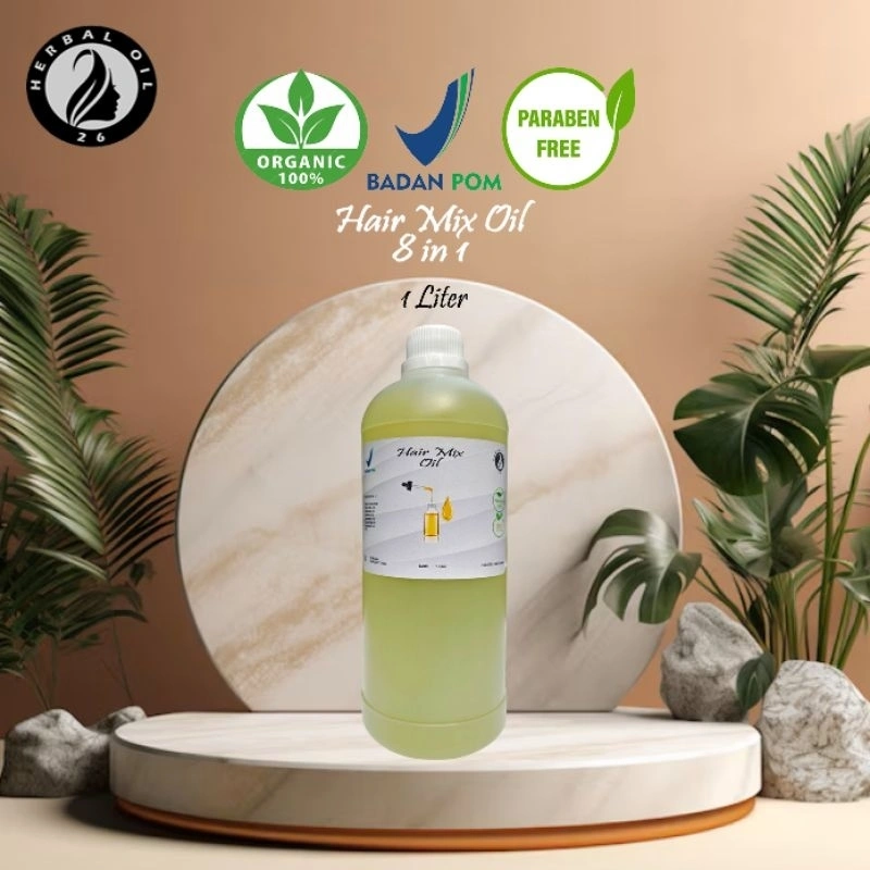 Hair Mix Oil Infused 8 in 1 Herb Oil 100% Organic 1 Liter