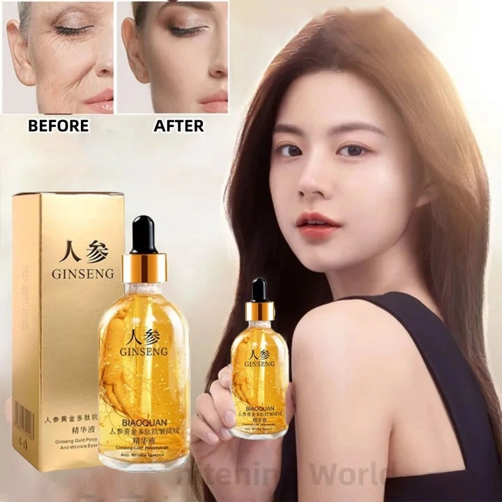 [100% Asli] Ginseng Serum 100ml Esensi Anti Kerut Serum Ginseng Hydrating Anti Aging Serum Wajah Kulit Wajah Glowing Soothing Anti-penuaan Rough Essence Toner Moisturizing Mengencangkan Kulit Wajah Skin Skincare Serum Collagen Sensitive
