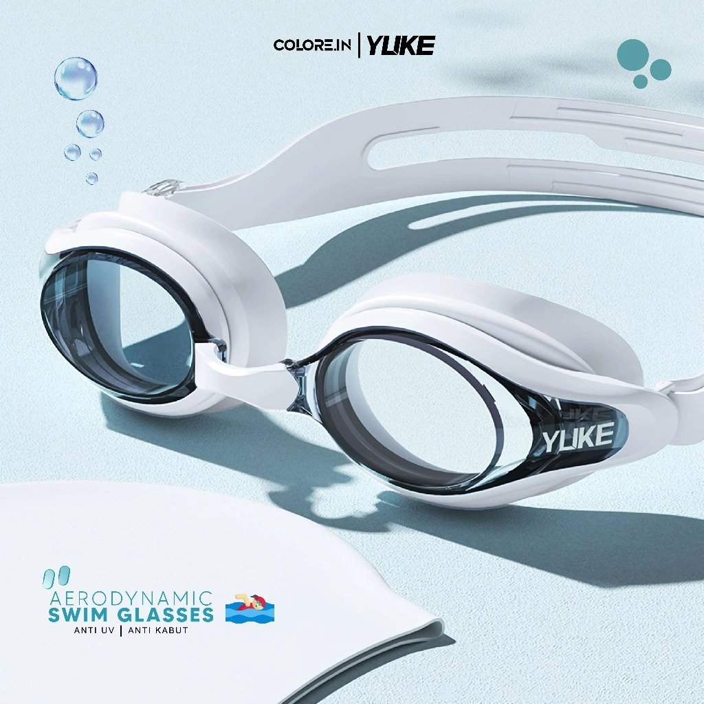 Colore.in Kacamata Renang Dewasa Anti UV Silicone Anti Fog Mirror HD Unisex SA16-6032