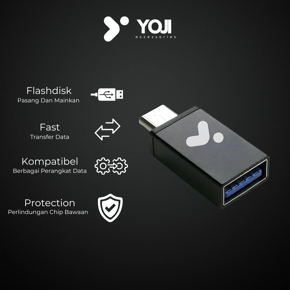 YOJI OTG Connector TYPE C TO USB 3.0 Adapter Converter Fast Data Transfer