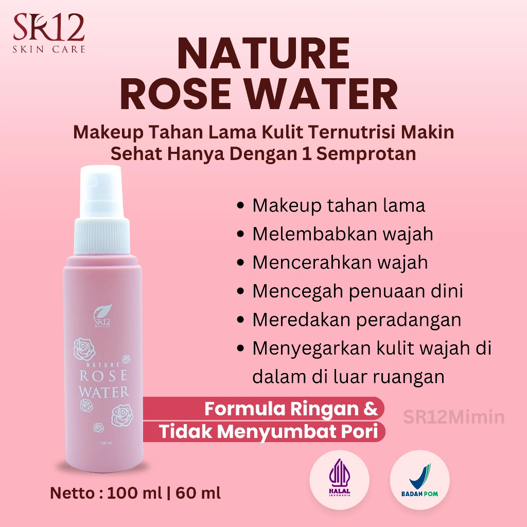 NATURE ROSE WATER SR12 Setting Spray Makeup