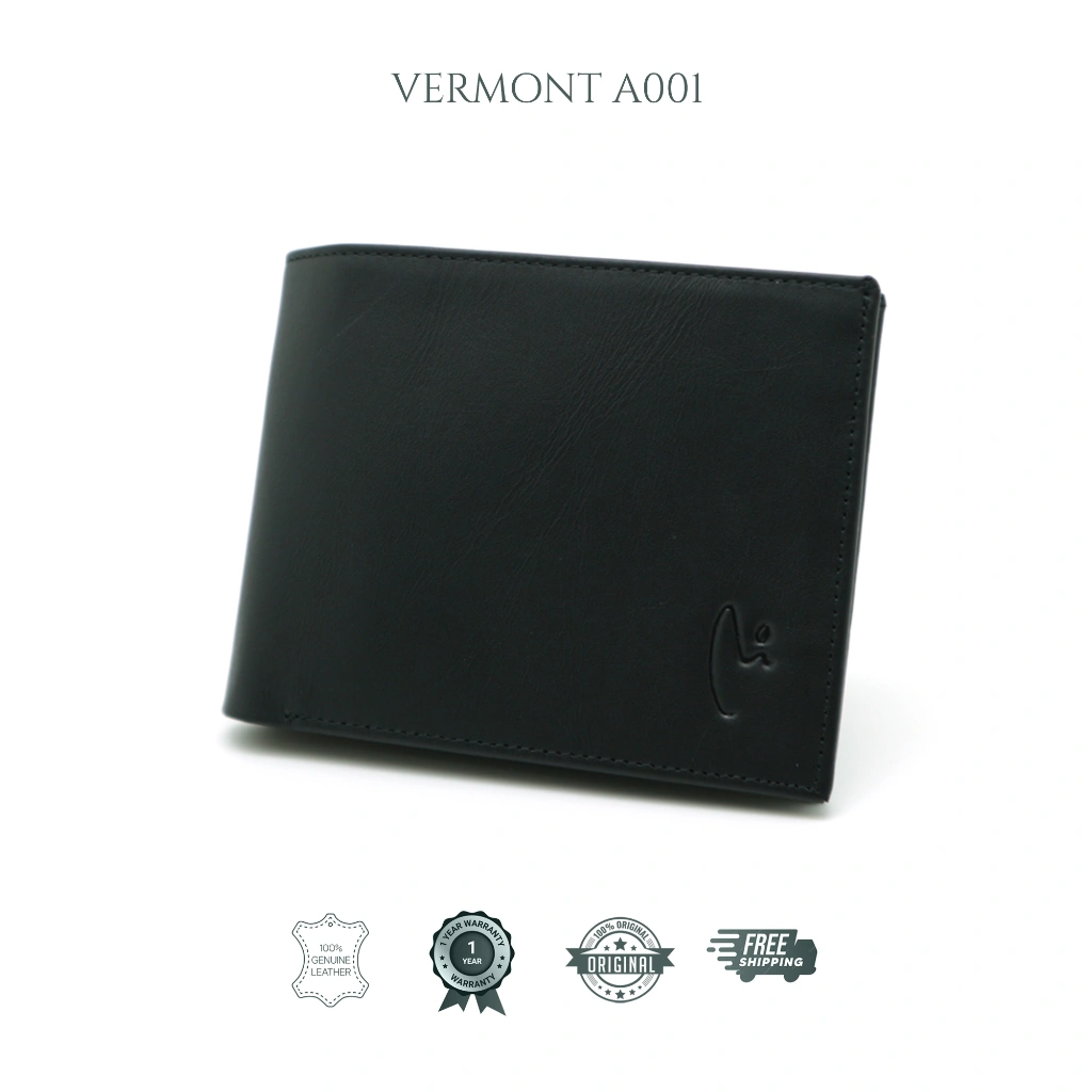 Dompet Pria Kulit Asli Premium Handmade Elegan - VERMONT A001