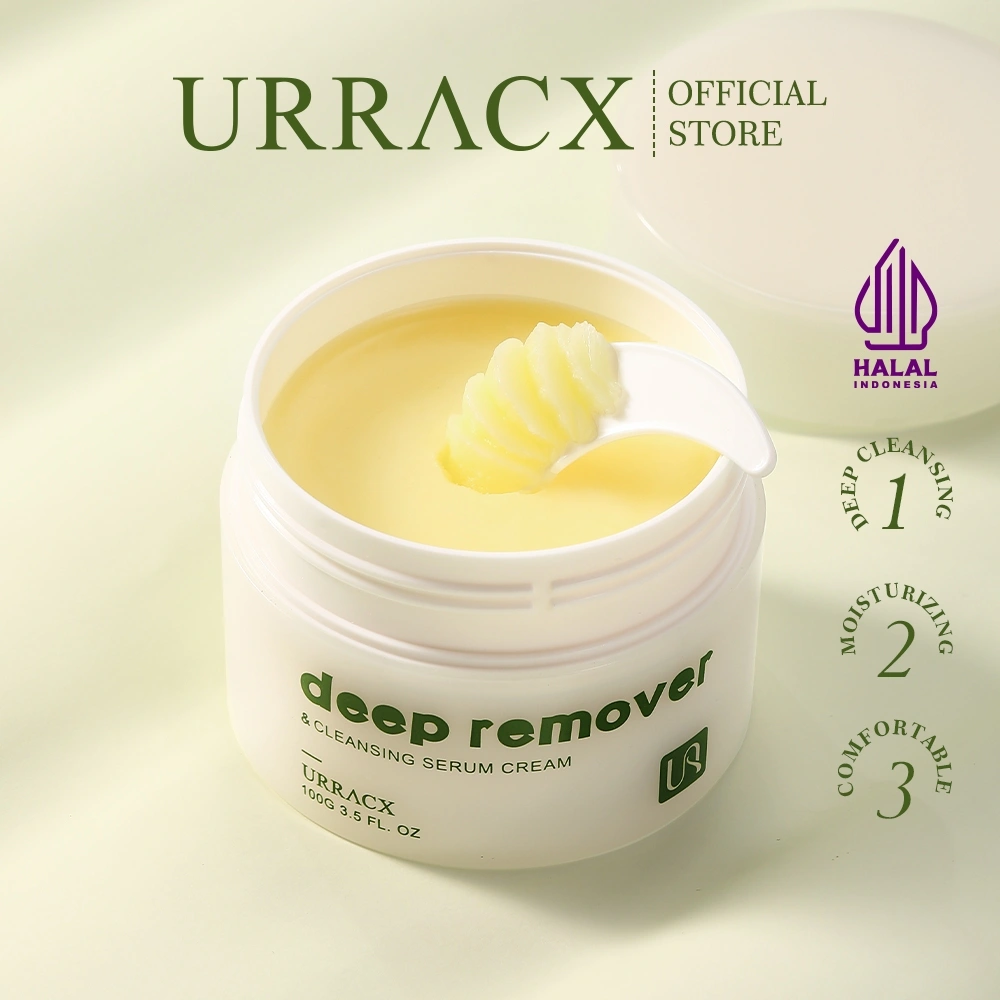 URRACX（Halal）Deep Cleansing Balm 100g Pembersih Muka Menghapus Makeup Secara Mudah（All Skin Type Face Cleanser）