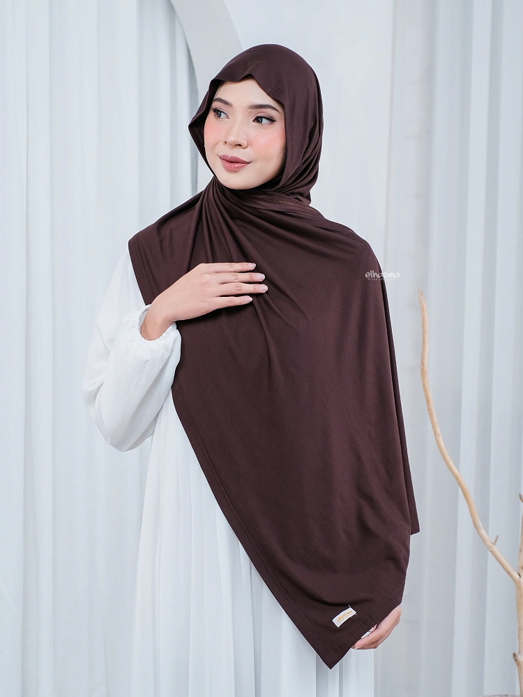Hijab Pashmina Rayon Kaos Premium Turkish Shawl Basic Elhasna Hijab Indonesia