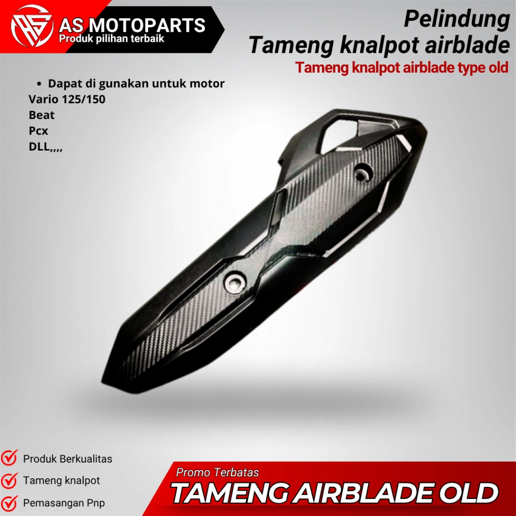 TAMENG KNALOT COVER KNALPOT TAMENG AIRBLADE VARIO 125 VARIO 150 PCX CBU TAMENG TUTUP KNALPOT AIRBLAD