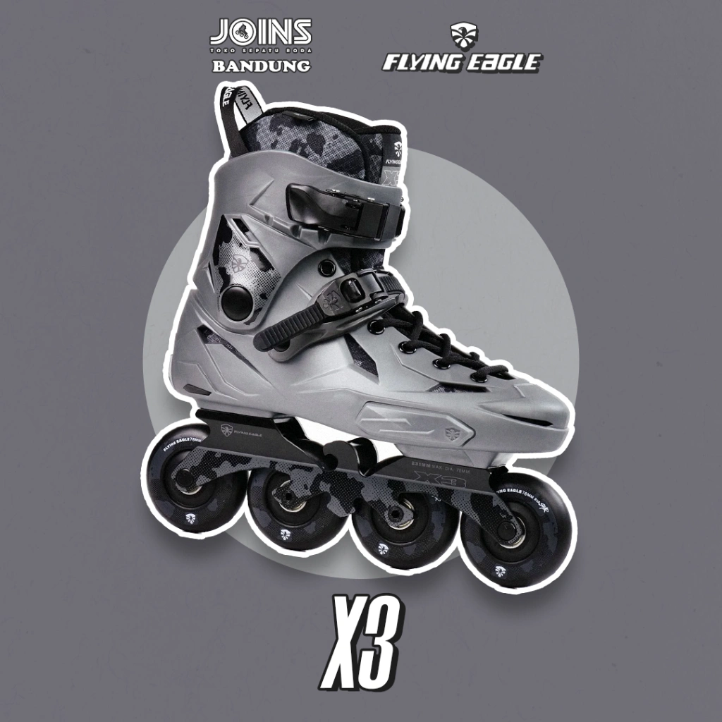 Sepatu Roda Flying Eagle X3 SHRIKE Grey