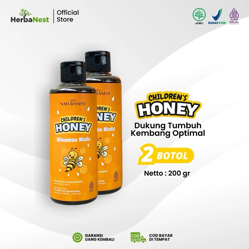 NaturaNest Children’s Honey - Madu Multivitamin Penambah Nafsu Makan Anak Paket 2 Box