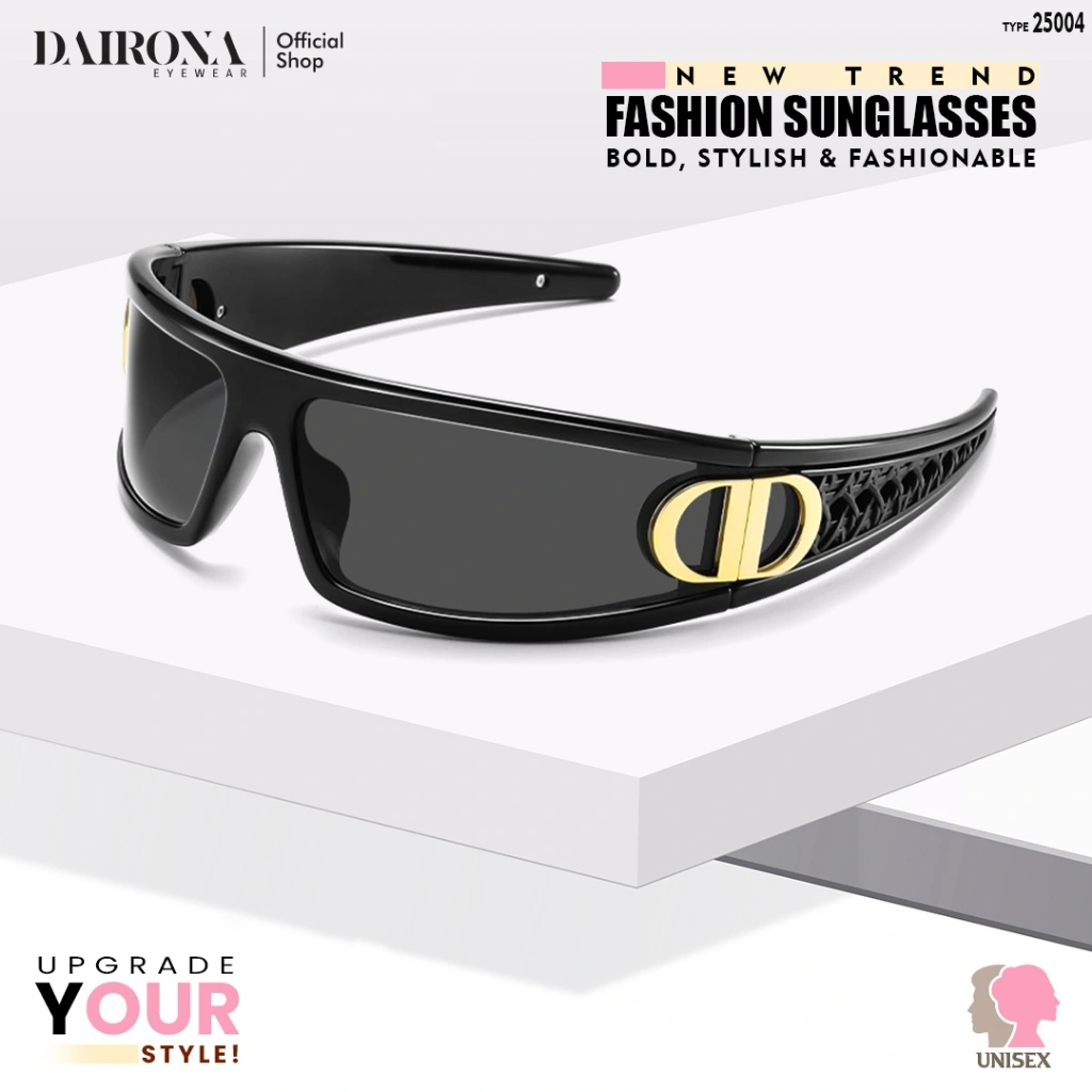 Dairona Eyewear Kacamata Hitam Sunglasess UV400 Anti Sinar Matahari Polarized Wanita UV400 Bahan PC LH093