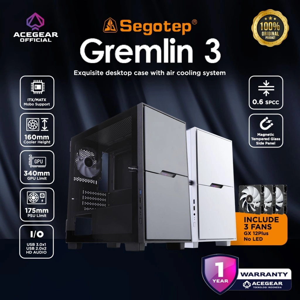 SEGOTEP GREMLIN 3 (M-ATX Premium PC Case)