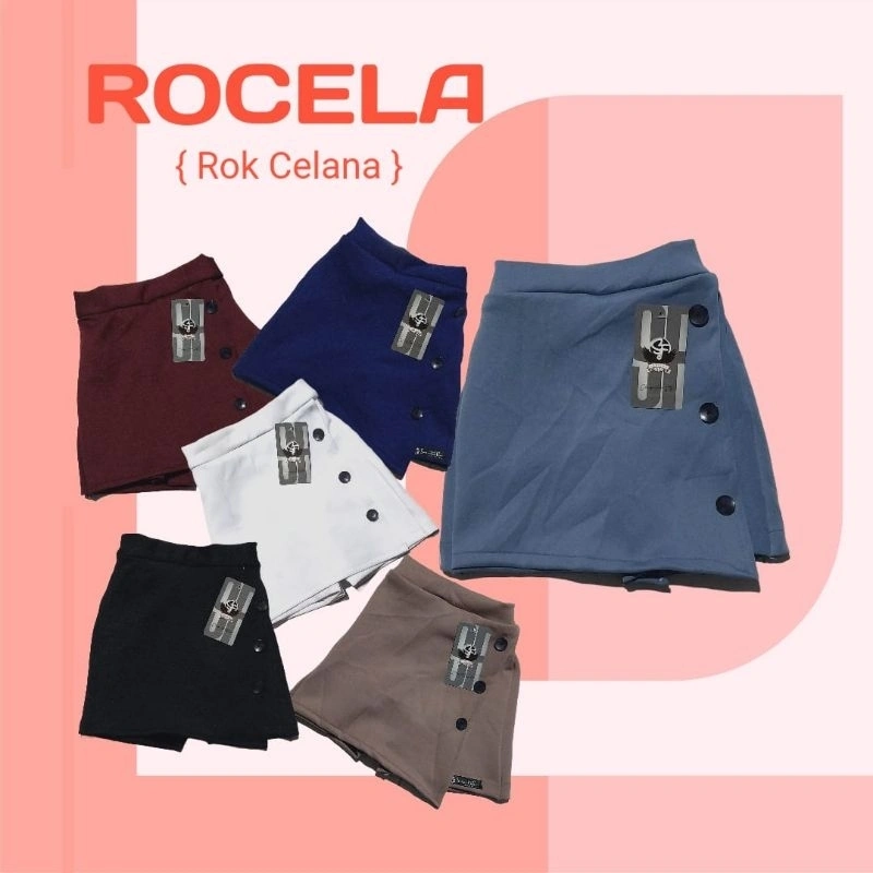 KIDS SF - Rok Celana Pendek Model Korean Style ROCELA hotpant Scuba Premium | Fashion Anak Perempuan Usia 3,4,5 Tahun