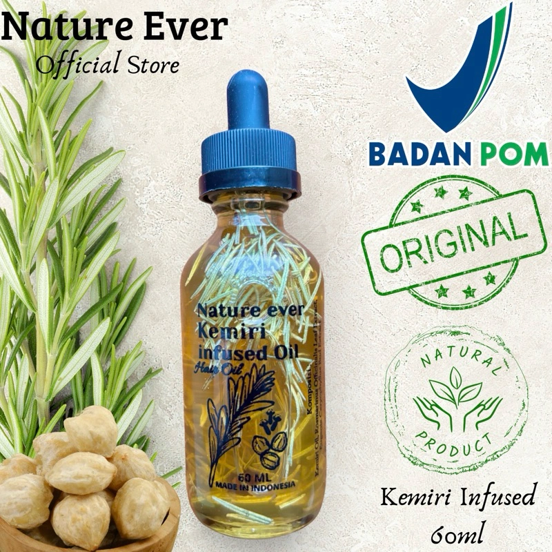 NATURE EVER-Kemiri Infused Hair Oil 60ml