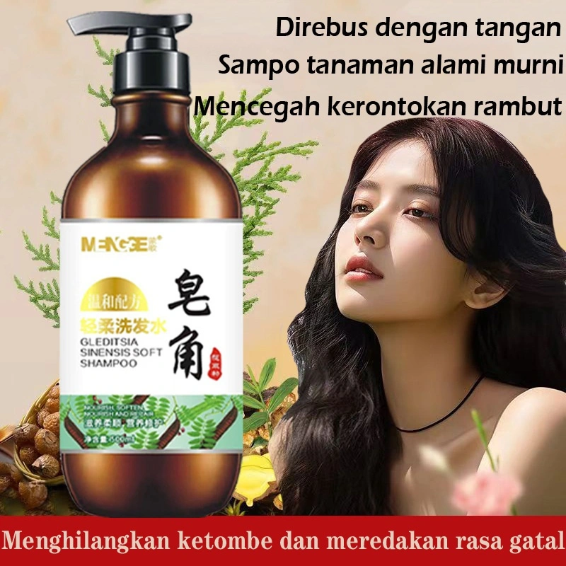 Shampo Sabun alami murni Anti ketombe Anti rontok rambut Sampoo Memberi nutrisi pada akar Rambut
