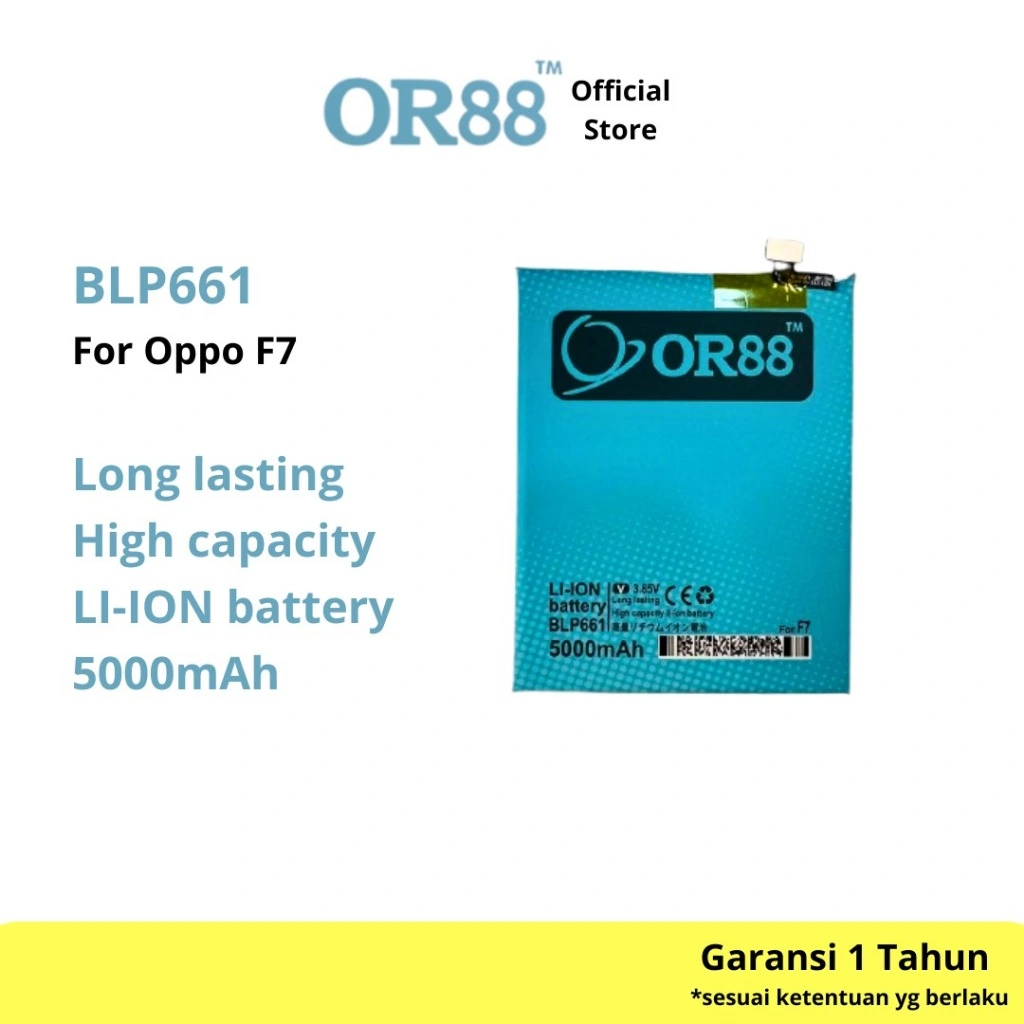 OR88 baterai batre battery double power oppo F7 / A3 / BLP661