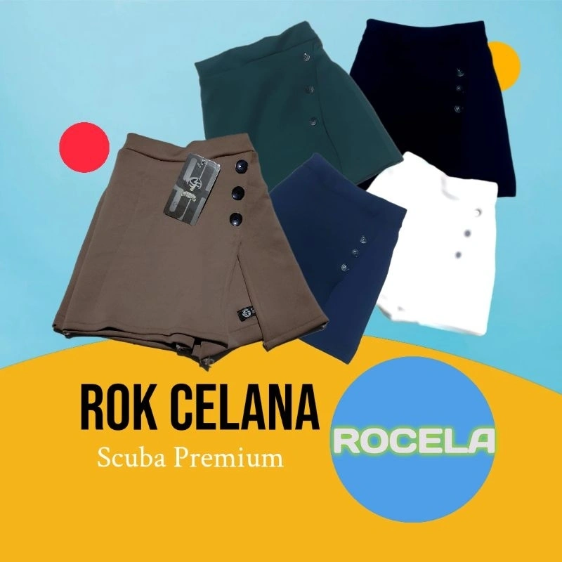 Rok Celana Pendek Hotpant Rocela Anak Usia 2,3,4 Tahun | Rocela Hotpant Scuba Premium
