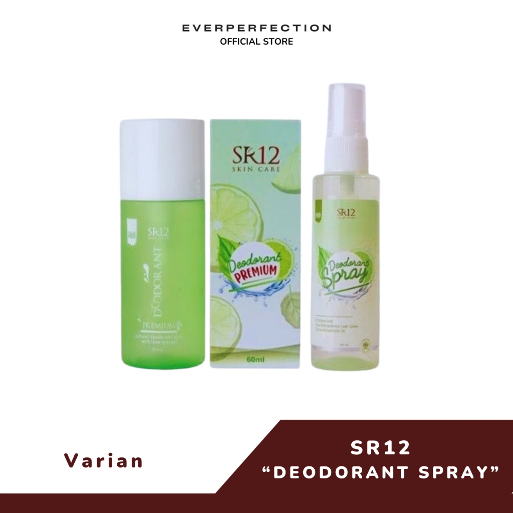 SR12 Deodorant Spray Reguler dan Deodorant Spray 60ml