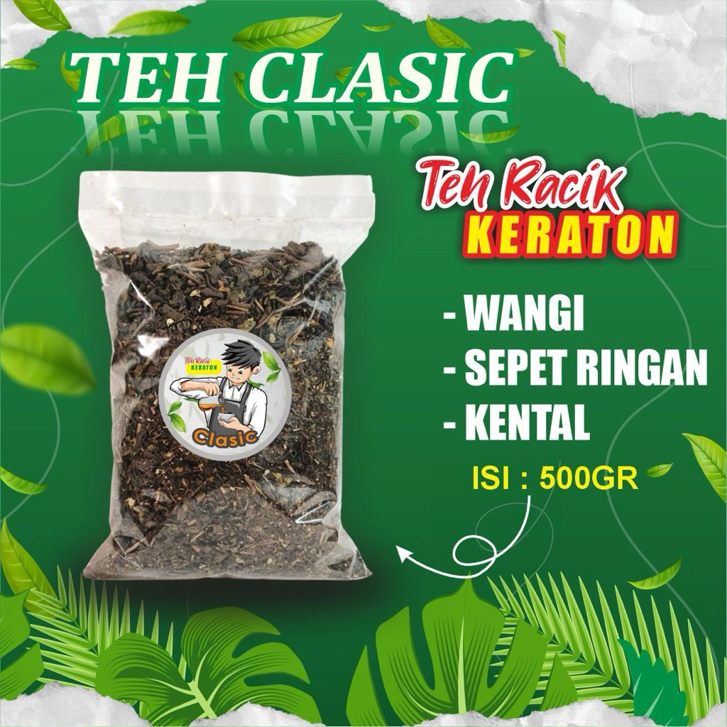 Teh Racikan Asli Solo Wangi, Sepet Ringan, Kental Kemasan 500gr Cocok Untuk Jualan Es teh Jumbo
