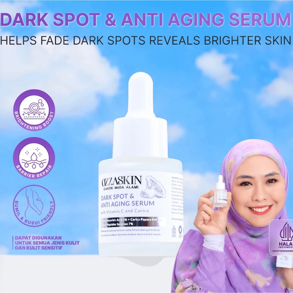 OZZASKIN Darkspot Serum Vitamin C untuk Anti Aging, Flek Hitam & Mencerahkan by Oki Setiana Dewi