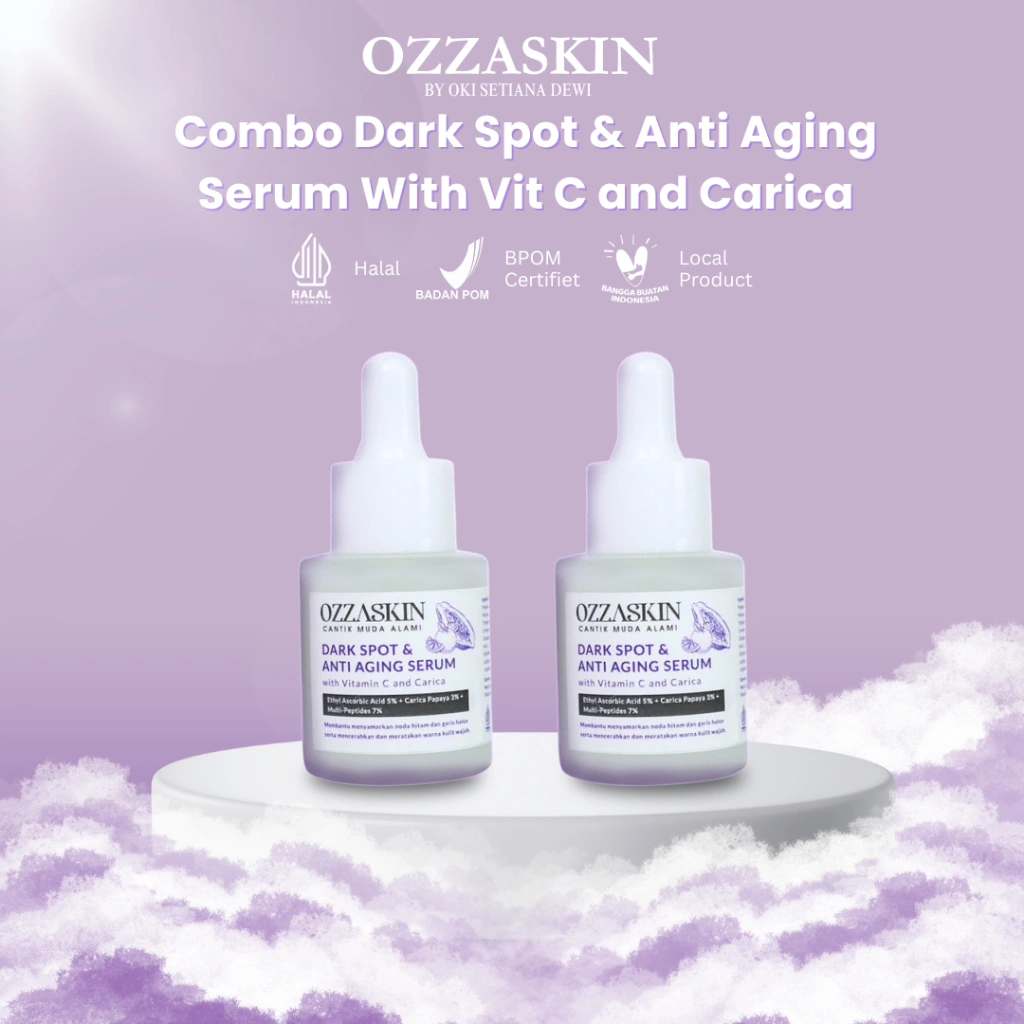 OZZASKIN by Oki Setiana Dewi Dark spot Serum 20ml Vitamin C Anti Aging Flek Hitam & Mencerahkan