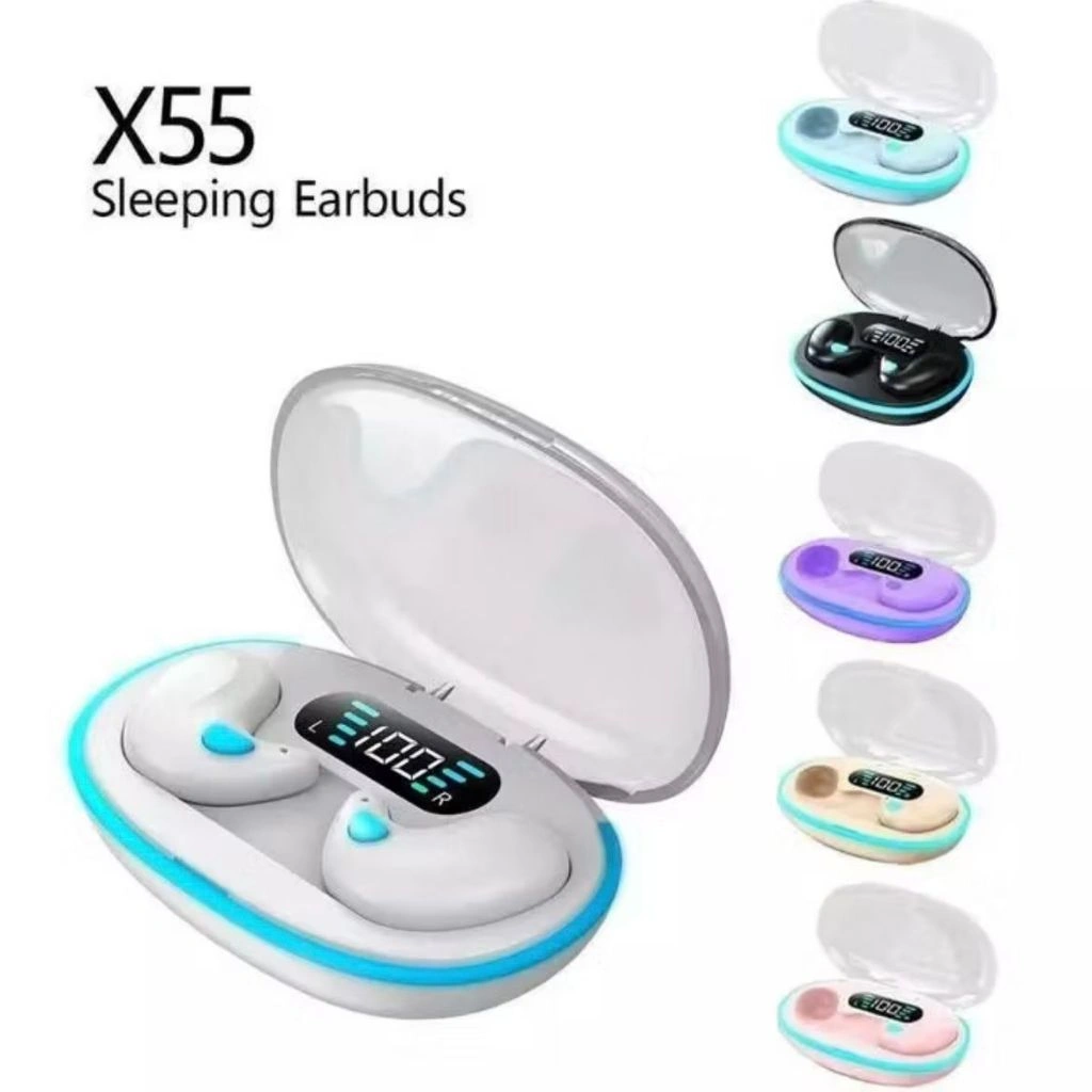 [HOKI] Headphone X55 Headphone Tidur Headset Bluetooth Gaming Peredam Kebisingan Aktif yang Keren