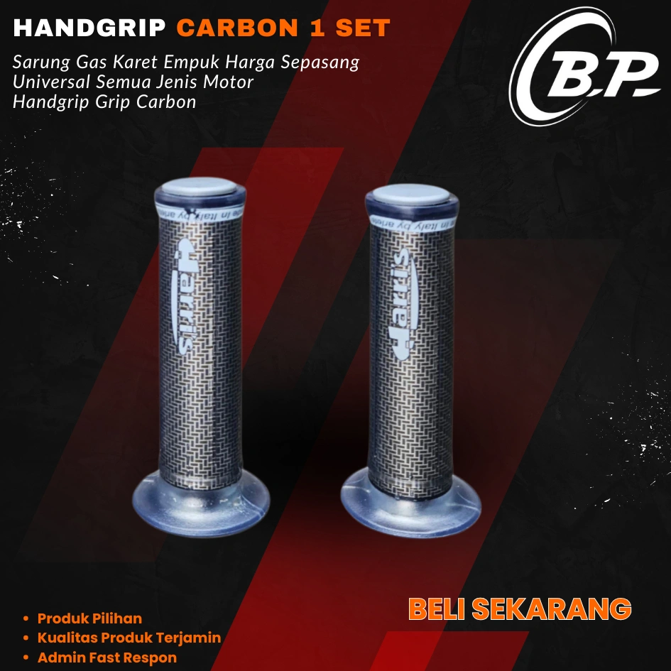 Handgrip grip handgrip garis carbon untuk semua motor universal