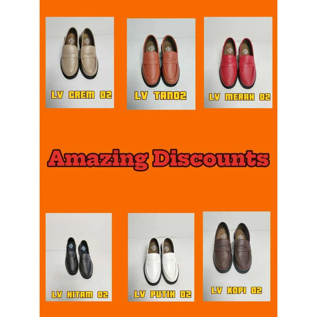 Lofer Formal Hitam | Sepatu Loafers Pria Wanita Unisex
