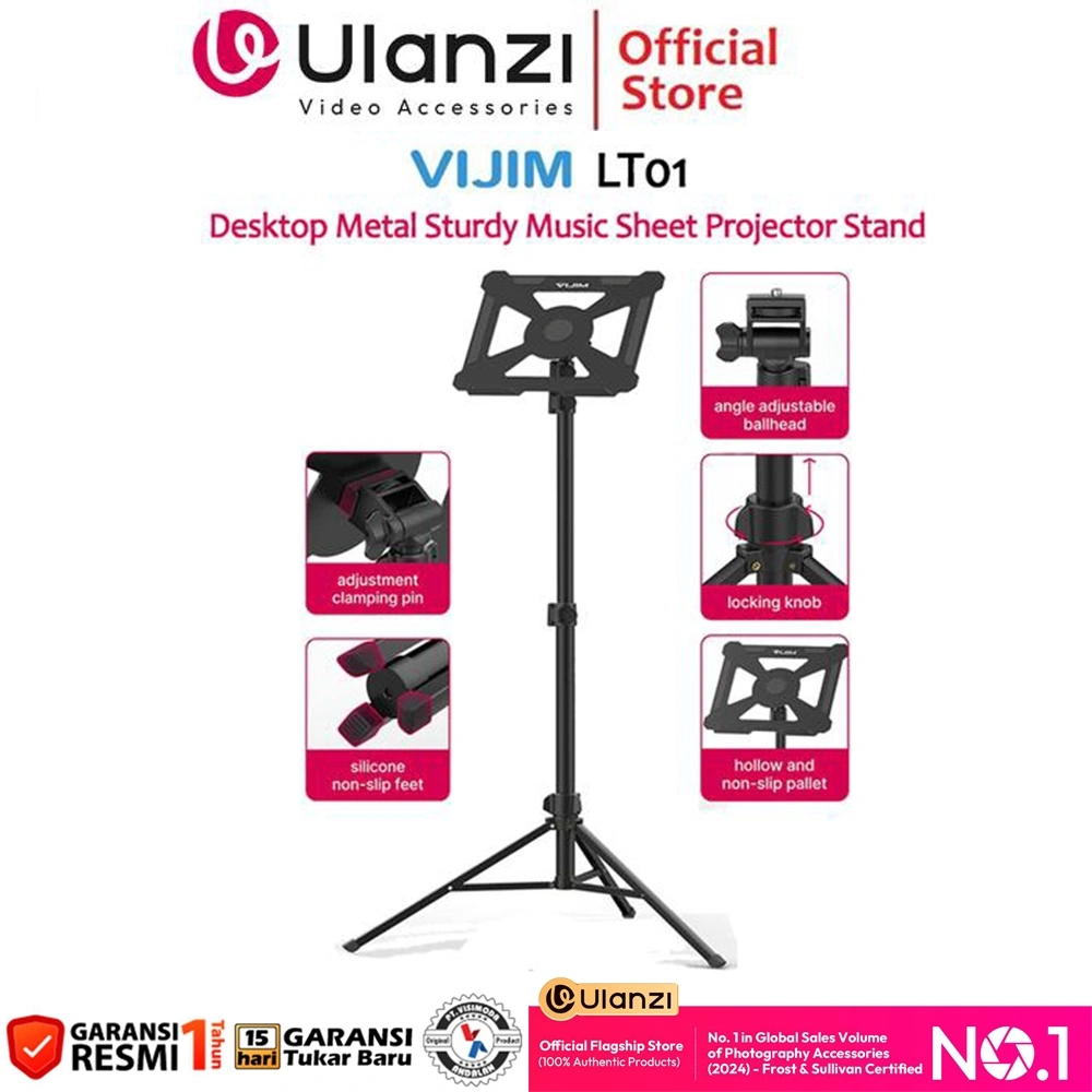Ulanzi Vijim LT01 Metal Foldable Music Sheet Projetor Stand