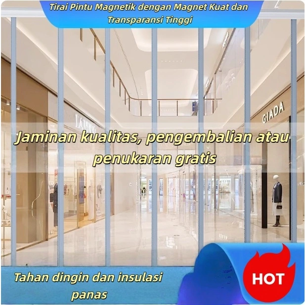 VCology - [Ditingkatkan] Tirai PVC magnetik setebal 2mm berkualitas tinggi, anti serangga, tahan panas, tahan api, mudah dipasang.Layanan pasca penjualan tanpa khawatir