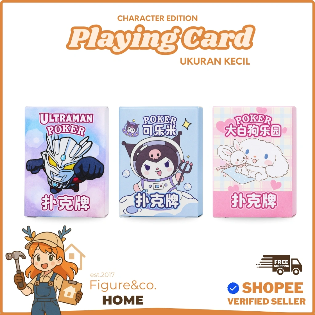 Figure Maniac - Playing Cards / Kartu Bermain Motif Sanrio isi 52 Kartu