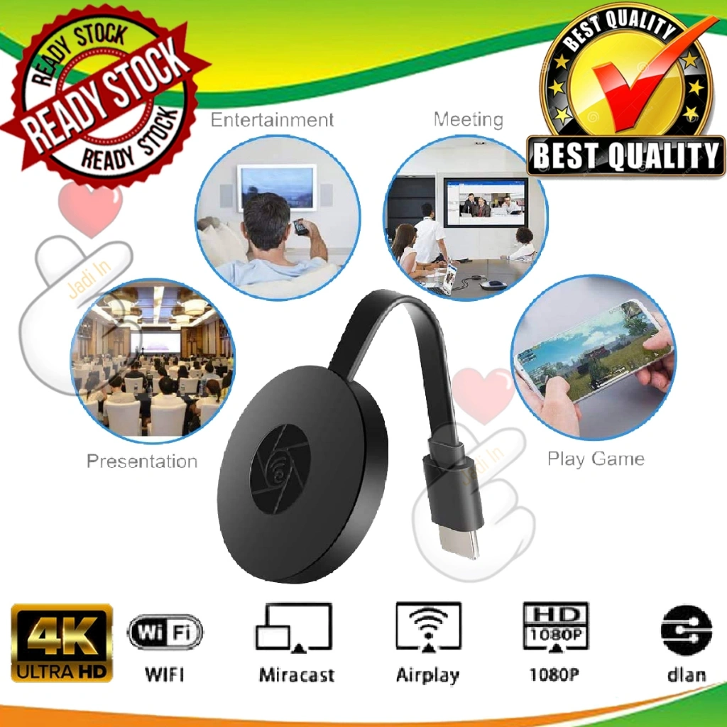 CHROMECAST TV STREAMING 4K STREAMING HDMI GOOGLE CHROME CAST WIRELESS DONGLE