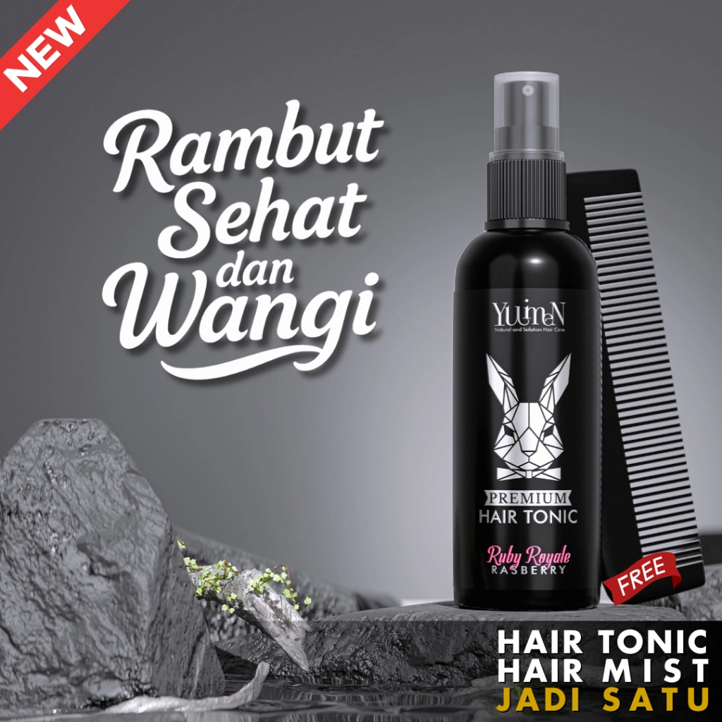 YUIMEN Hair Tonic & Hair Mist 2in1 - Tonik Rambut Pria Wanita Anti Rontok & Wangi