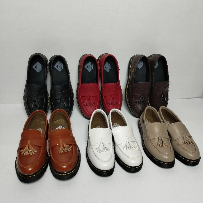 Lofer Dokmart | Sepatu Loafers Formal | Hitam Unisex
