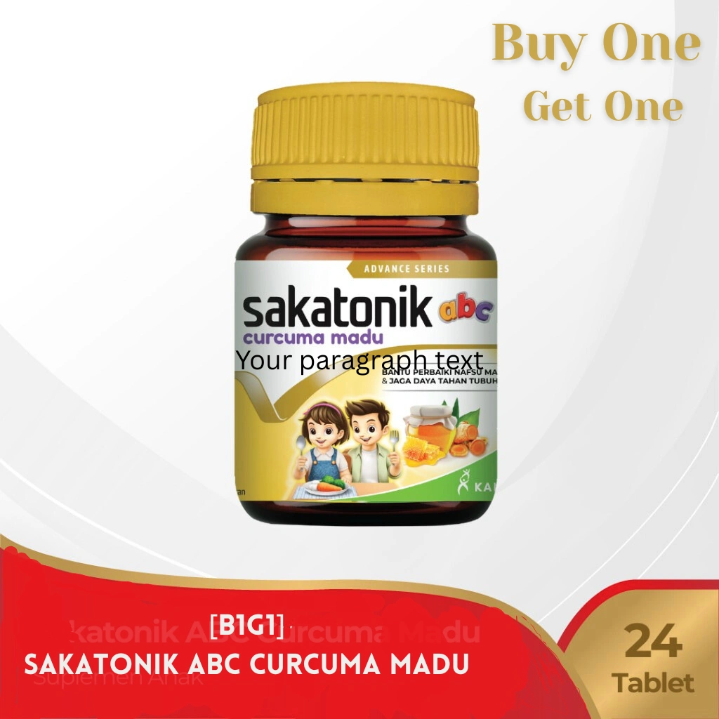[Buy 1 Get 1] Sakatonik ABC Curcuma Madu - Multivitamin Tumbuh Kembang Anak