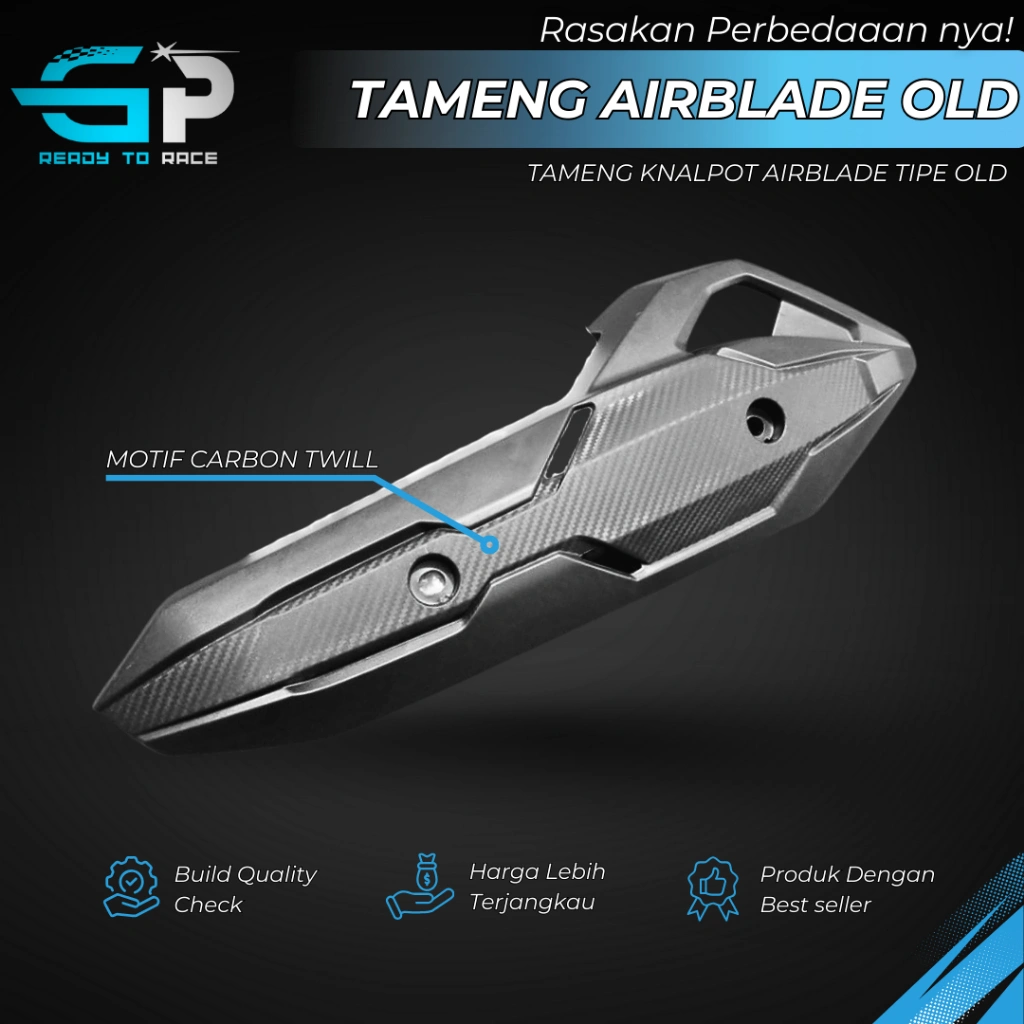 PELINDUNG KNALPOT TUTUP TAMENG COVER KNALPOT AIRBLADE CARBON  VIETNAM PNP VARIO 125 150 PCX LOKAL 15