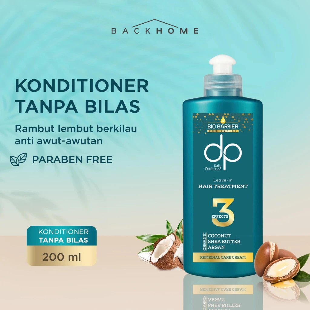 DP Daily Perfection Bio Barrier Leave In Hair Treatment 200 ml - Konditioner Keratin Kondisioner Keratin Biotin Conditioner Perawatan Rambut