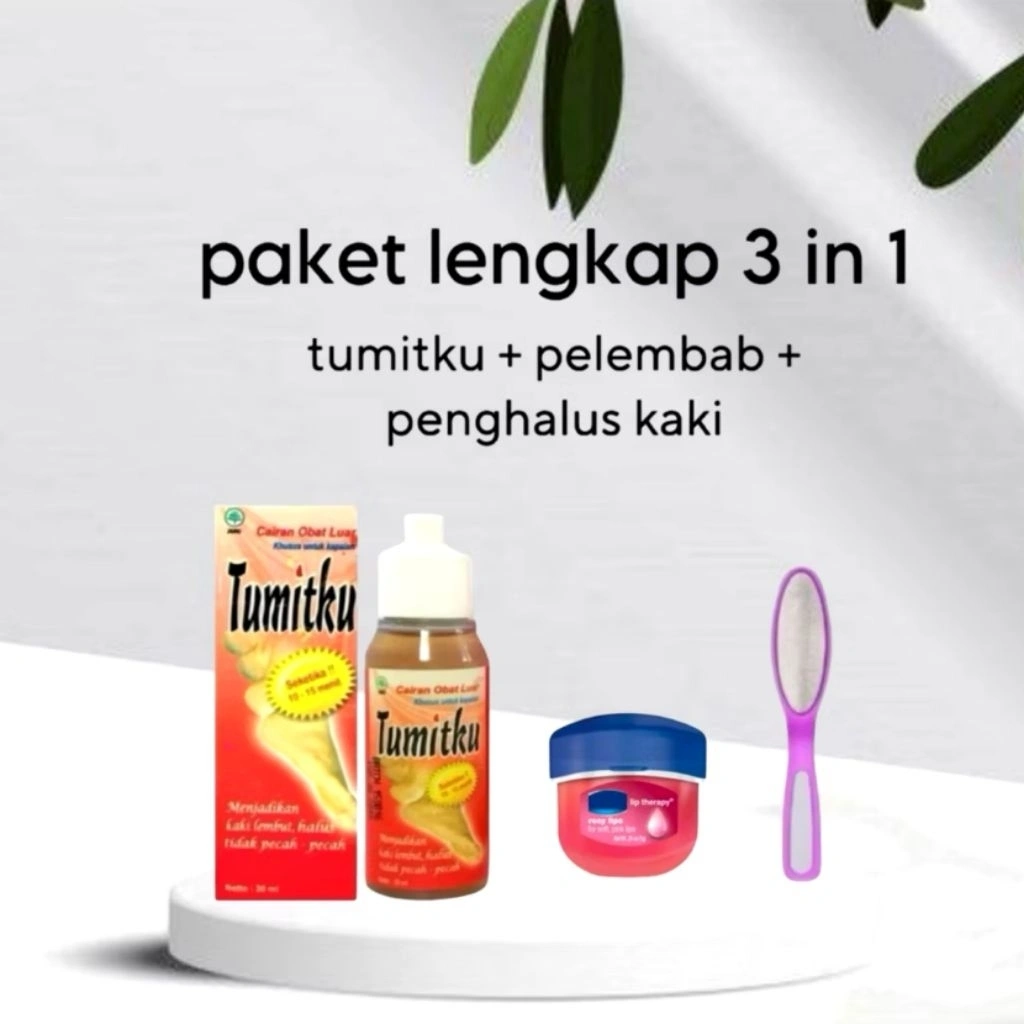 Paket lengkap tumitku untuk kaki pecah pecah dan kapalan / Tumitku+pelembab+penghalus kaki