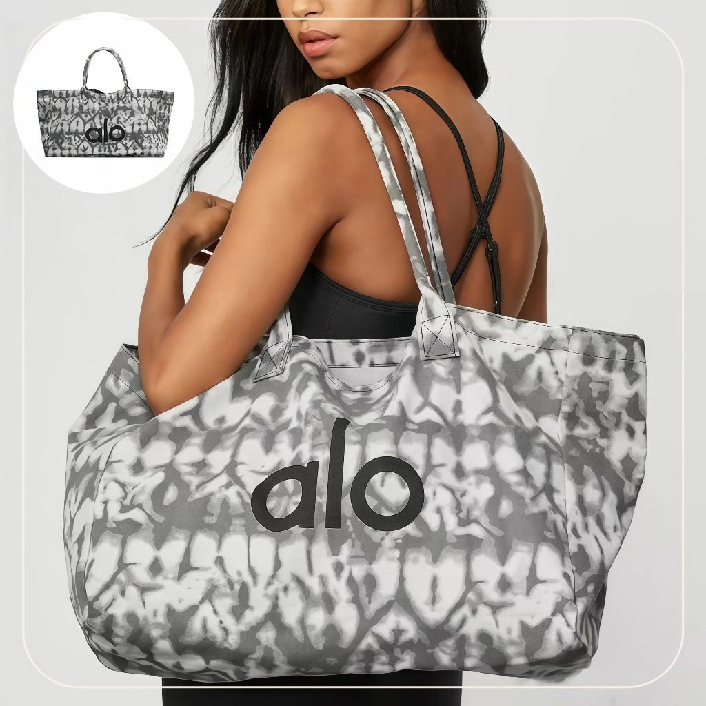 Tas Wanita Yoga Al0 Bahu Tunggal Baru Tas Tottebag Kanvas Premium Ukuran Besar Kapasitas Besar Unisex Fashion Shopper Tote Bag Tas Fitness