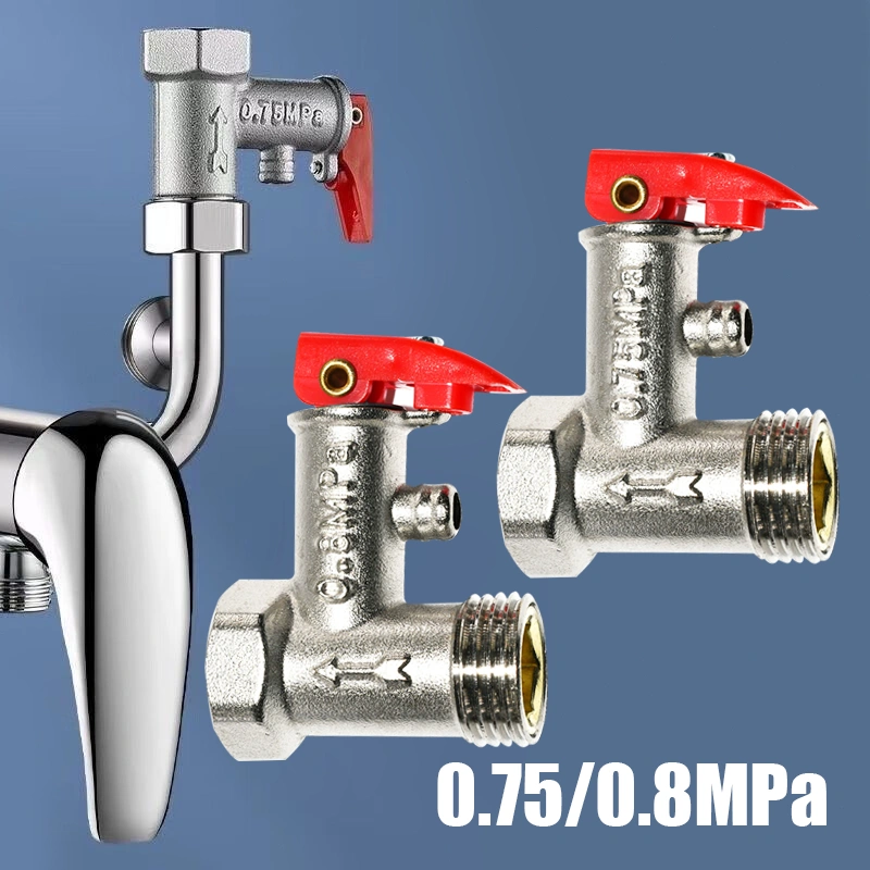 1/2 Inch Safety Valve Water Heater Safety Valve Klep Pengaman Water Heater Pemanas Air Anti Bocor & Tahan Lama
