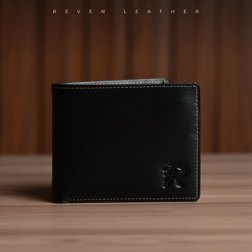 Reven Leather Xavier Wallet - Dompet Lipat Pria Kulit Sapi Asli Free Box