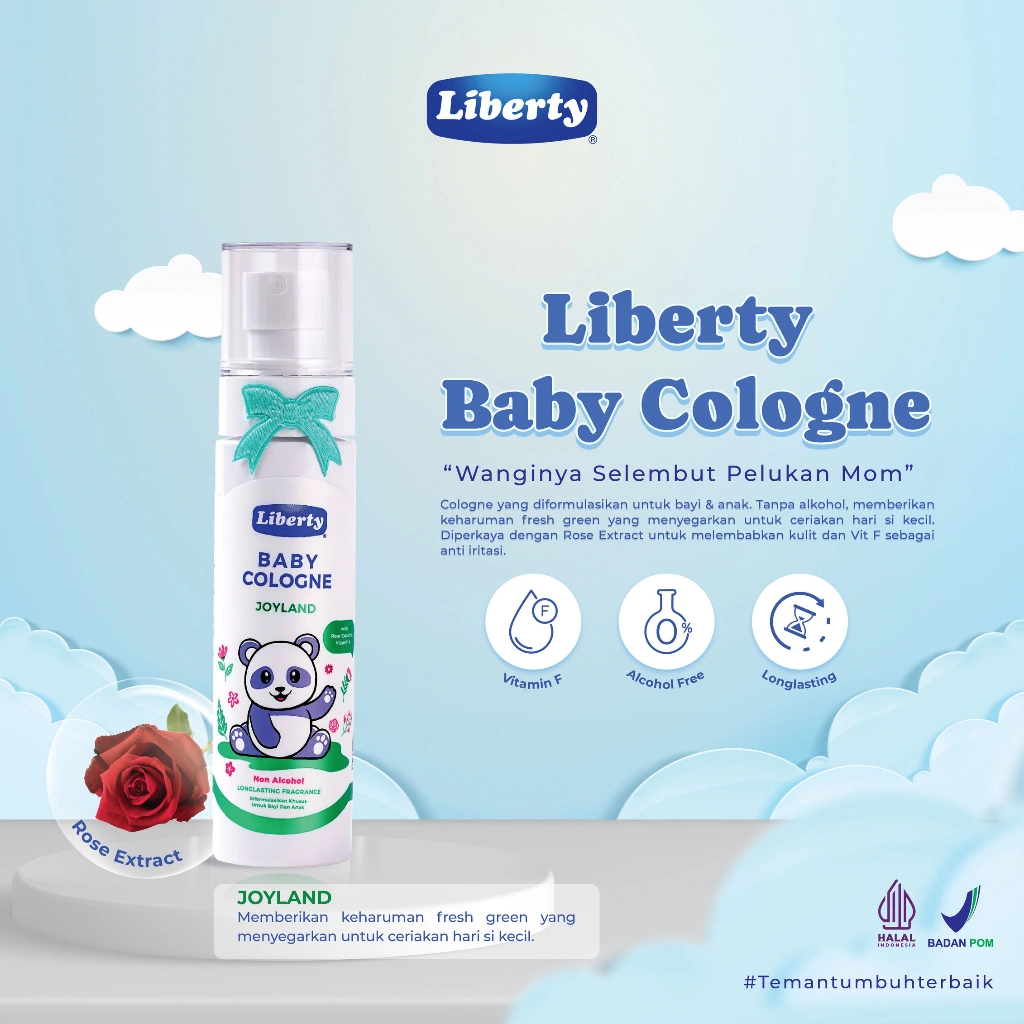 Liberty Baby Cologne Joyland 100 ml – Parfum Bayi dan Anak Non Alkohol
