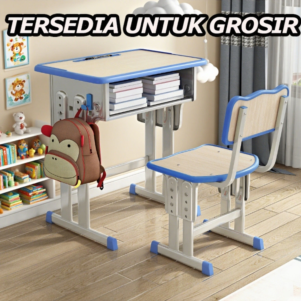 (Bisa Grosir)Meja Belajar Anak Meja Belajar Anak Set Kursi Meja Kursi Anak Paket Meja Kursi Sekolah Anak