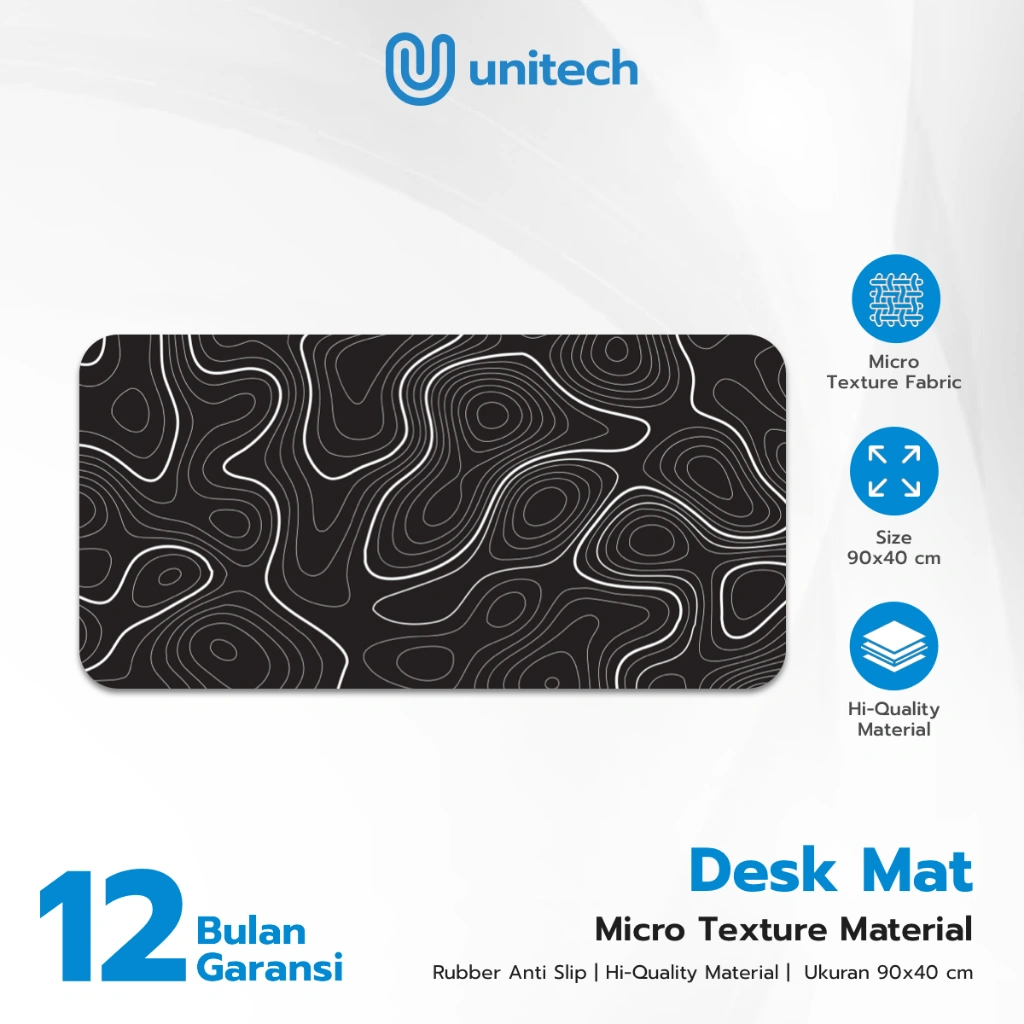 Mousepad Gaming Besar 90x40cm Desk Mat Anti Slip Gaming Mouse Pad Unitech