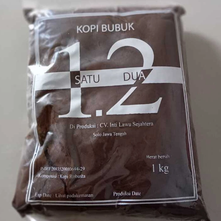 Kopi Bubuk Hitam 1 kg / bukan kopi arabika / Kopi Bubuk Khas Madura Kwalitas Super