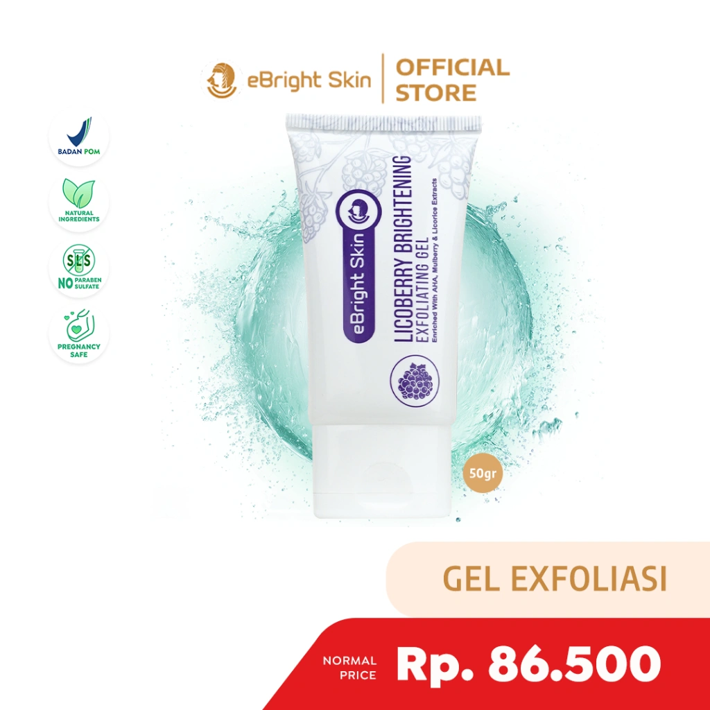 eBright Skin Gentle Exfoliating Gel - Licoberry Brightening Exfoliating Gel