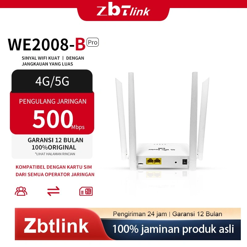 ZBTlink 4G Wifi Wireless Router Modem 500Mbps support All Operator LTE wifi With Sim Card Slot