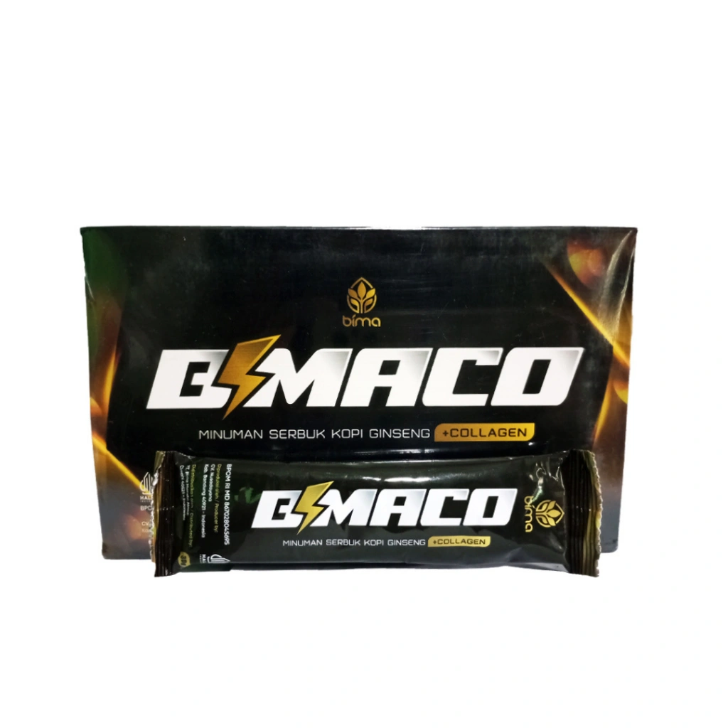 BIMACO ORIGINAL Serbuk Kopi Ginseng Premium Untuk Menambah Stamina Isi 8 Sachet